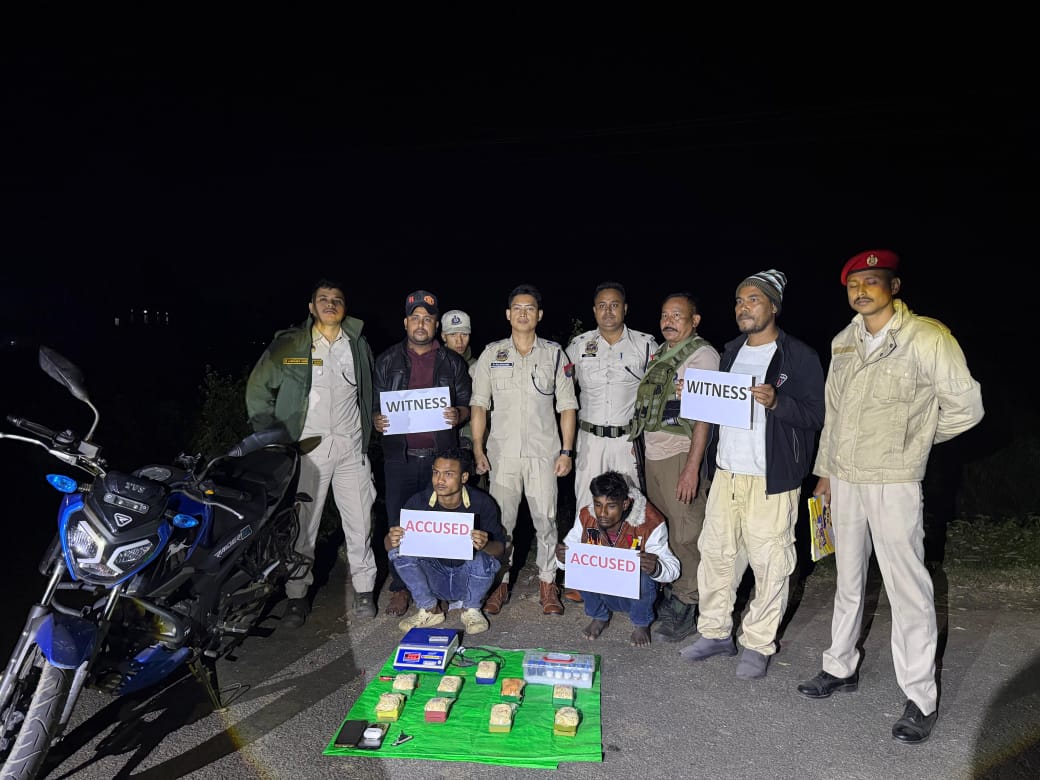 কাছাৰৰ বাচকান্দিত ১.২ কোটি টকাৰ হেৰ'ইন জব্দ আটক দুই। Drugs Seized In Cachar 